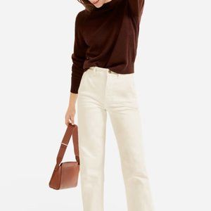 Everlane Straight Leg Crop Sandstone